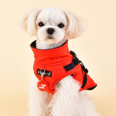 Show full view: Puppia Mountaineer II Coat Dog Harness, Red, XX-Large: 27.2-in chest slide 3 of 5