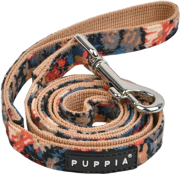 Puppia Gianni Lead Dog Leash, Beige, Medium: 4.5-ft long, 0.6-in wide slide 1 of 2