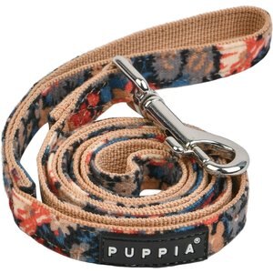 Puppia Gianni Lead Dog Leash, Beige, Medium: 4.5-ft long, 0.6-in wide
