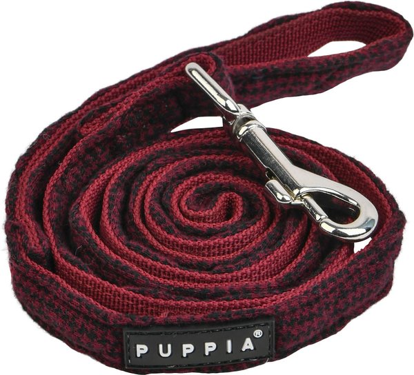 Puppia Gianni Lead Dog Leash, Wine, Large: 4.5-ft long, 0.8-in wide slide 1 of 2