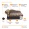 Show in main carousel: Moots Cleopatra Chaise Lounge Orthopedic Elevated Cat & Dog Bed with Removable Cover, Chocolate Brown, Medium slide 7 of 14