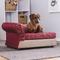 Show in main carousel: Moots Cleopatra Chaise Lounge Orthopedic Elevated Cat & Dog Bed with Removable Cover, Burgundy Red, Medium slide 3 of 14