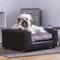 Show in main carousel: Moots Premium Leatherette Sofa Removable Cover Orthopedic Elevated Cat & Dog Bed, Black, Medium slide 2 of 12