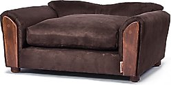 Moots VIP Microsuede Oak Couch Orthopedic Elevated Cat & Dog Bed with Removable Cover, Brown, Medium slide 2 of 8