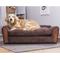 Show in main carousel: Moots VIP Microsuede Oak Couch Orthopedic Elevated Cat & Dog Bed with Removable Cover, Brown, Large slide 2 of 13