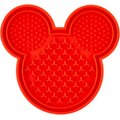 Disney Mickey Mouse Silicone Dog & Cat Lick Mat, Red