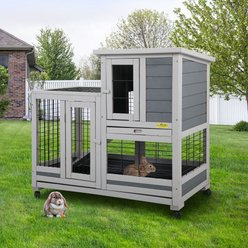 Coziwow by Jaxpety Outdoor Wooden Rabbit Hutch slide 1 of 9