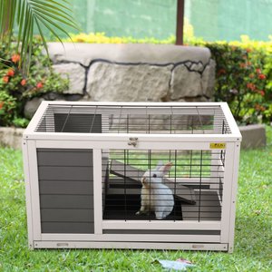 Coziwow by Jaxpety Outdoor Wooden Rabbit Bunny Hutch Small Animal House