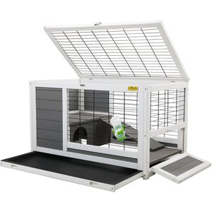 Coziwow by Jaxpety Outdoor Wooden Rabbit Bunny Hutch Small Animal House
