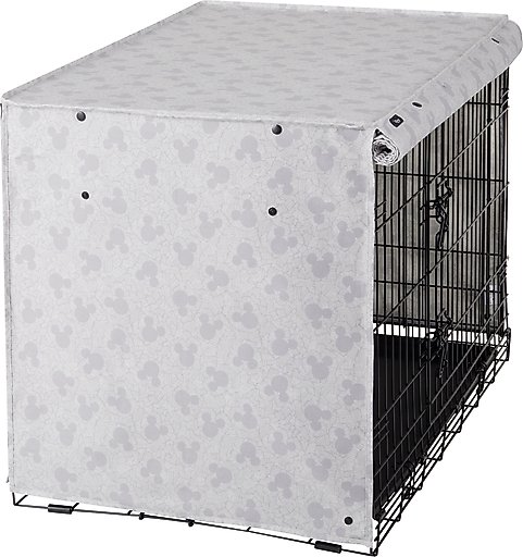 Disney Mickey Mouse Crosshatch Dog Crate Cover, 36-inch