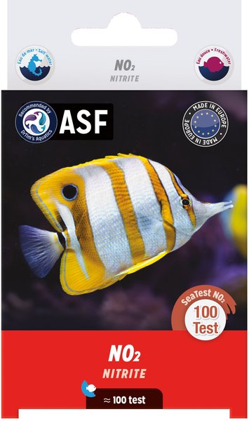 ASF SeaTest No2- Nitrite Fish Aquarium Water Test Kit, 100 Count