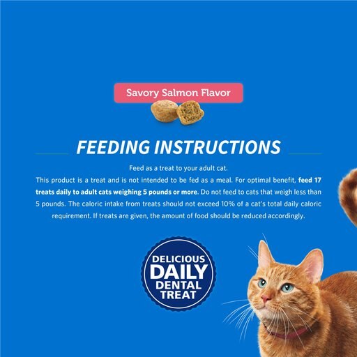 DentaLife Savory Salmon Flavor Dental Cat Treats, 19-oz bag