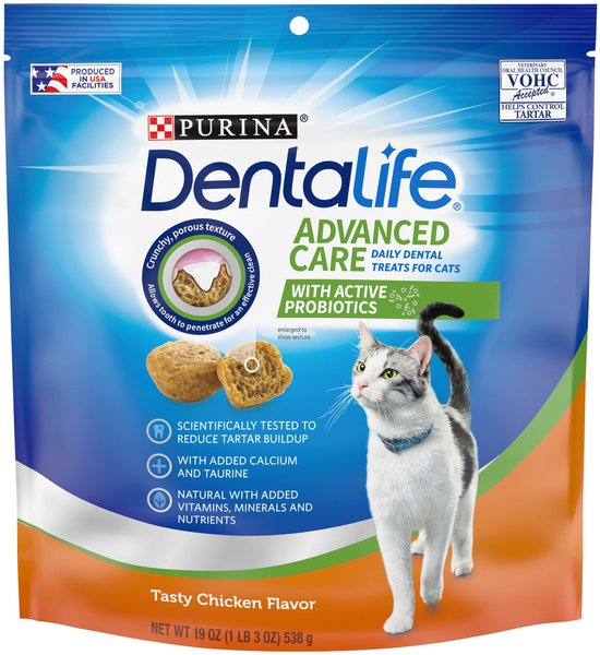 DentaLife Tasty Chicken Flavor Dental Cat Treats, 19-oz bag slide 1 of 10