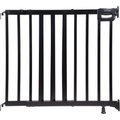 Summer Deluxe Stairway Simple to Secure Wooden Dog Gate, Black