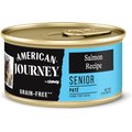 American Journey Senior Pate Salmon Recipe Canned Cat Food, 3-oz, case of 24