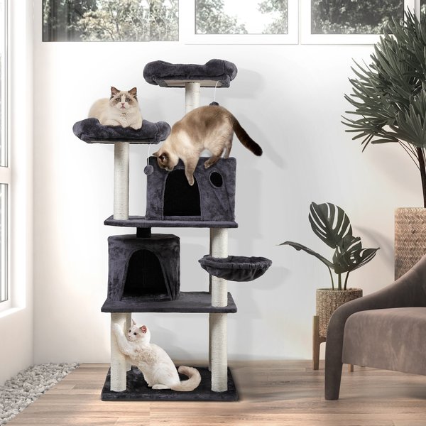 Coziwow by Jaxpety 60-in Multi-Level Cat Tree, Grey