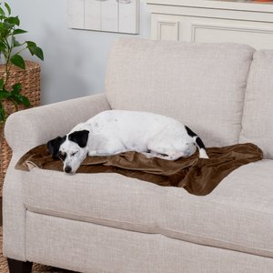 FurHaven Waterproof Velvet Dog & Cat Throw Blanket, Brownstone, Medium