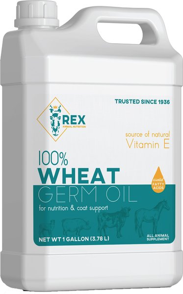 REX Non-Fortified Wheat Germ Oil Dog, Cat, Horse & Small Pet Supplement, 1-gal bottle slide 1 of 8