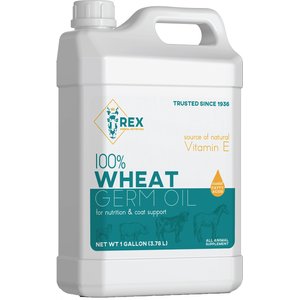 REX Non-Fortified Wheat Germ Oil Dog, Cat, Horse & Small Pet Supplement, 1-gal bottle
