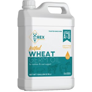 REX Fortified Wheat Germ Oil Dog, Cat, Horse & Small Pet Supplement, 1-gal bottle