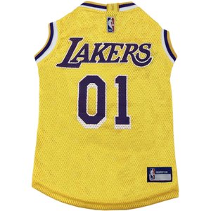 Pets First NBA Dog & Cat Jersey, Los Angeles Lakers, X-Large