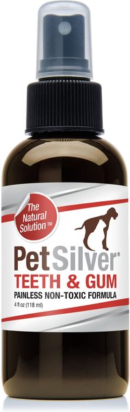 PetSilver Teeth & Gum Dog Dental Spray, 4-oz bottle slide 1 of 3