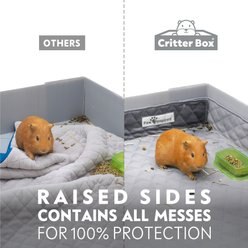 Paw Inspired Critter Box Washable Fleece Guinea Pig Cage Liner & Bedding with Raised Sides, C&C 2x3, 1 count slide 2 of 7