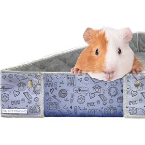 Paw Inspired Critter Box Washable Fleece Guinea Pig Cage Liner & Bedding with Raised Sides, Midwest, 1 count