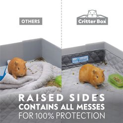 Paw Inspired Critter Box Washable Fleece Guinea Pig Cage Liner & Bedding with Raised Sides, Midwest, 1 count slide 2 of 7