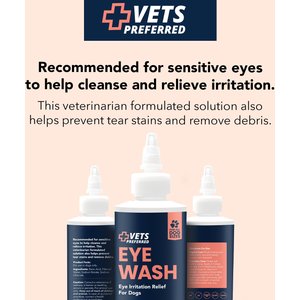 Vets Preferred Advanced Eye Wash for Dogs, 4-oz bottle