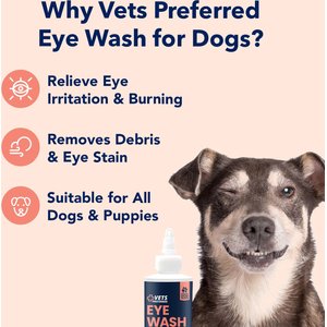 Vets Preferred Advanced Eye Wash for Dogs, 4-oz bottle