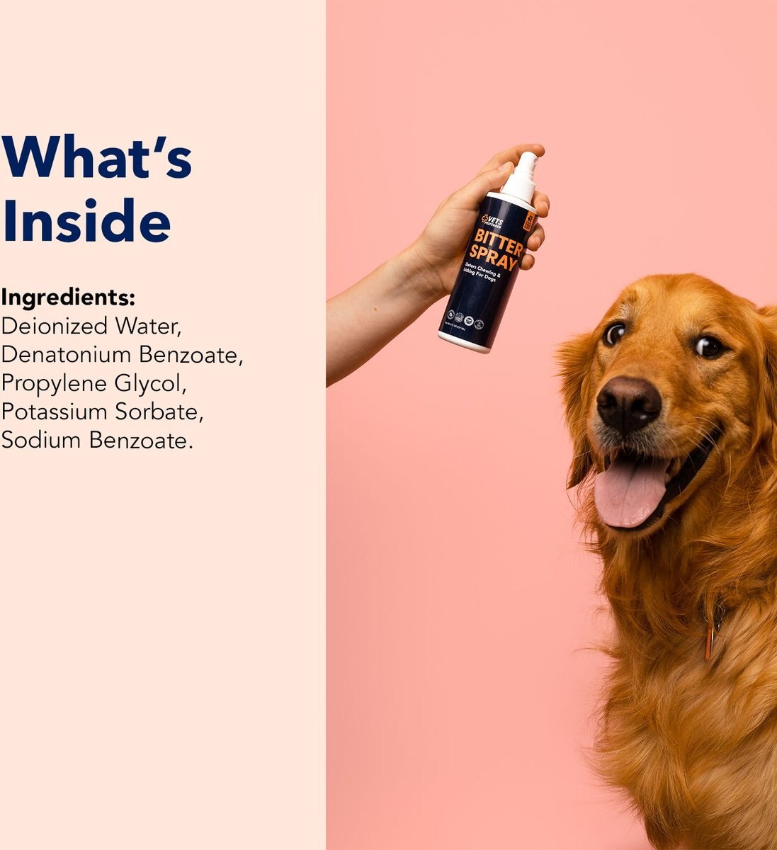 VETS PREFERRED Advanced Bitter Spray for Dogs, 8oz bottle