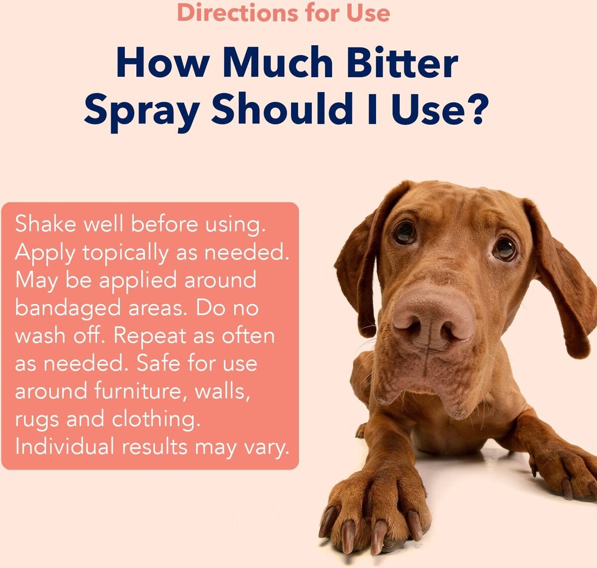 VETS PREFERRED Advanced Bitter Spray for Dogs, 8oz bottle