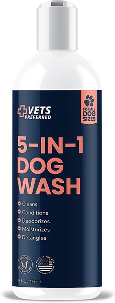 Vets Preferred 5-in-1 Wash for Dogs, 16oz bottle slide 1 of 8