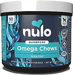 Nulo Omega Coconut Flavored Soft Chews Skin & Coat Supplement for Dogs, 90 count
