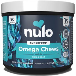 Nulo Omega Coconut Flavored Soft Chews Skin & Coat Supplement for Dogs, 90 count