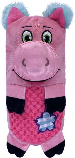 KONG Huggz Farmz Pig Squeaky Plush Dog Toy, Large slide 1 of 4