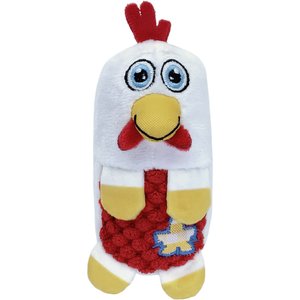 KONG Huggz Farmz Chicken Squeaky Plush Dog Toy, Small