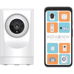 INSTACHEW Purersight Wi-Fi Security Cat & Dog Pet Camera, White