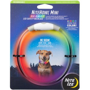 Nite Ize NiteHowl Mini Rechargeable LED Safety Necklace Dog Collar
