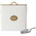 Frisco Premium Airtight Dog & Cat Food Storage Canister with Scoop, White, 16-Qt