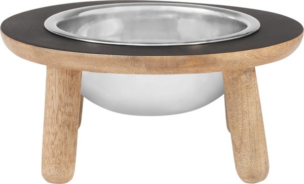 Frisco Premium Round Shape Elevated Single Dog & Cat Bowl, Black, 4 Cup slide 1 of 7