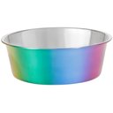 Frisco Ombre Rainbow Design Stainless Steel Dog & Cat Bowl, 4 Cups