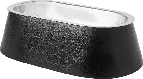 Frisco Long Eared Stainless Steel Dog Bowl, Black, Small: 2 Cup