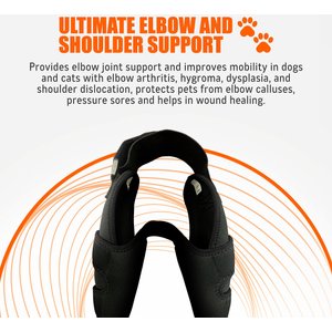 NeoAlly Elbow Protector Dog & Cat Support Brace, Both Legs, Large