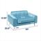 Show in main carousel: Frisco Elevated Art Deco Dog & Cat Sofa Bed with Removable Cover, Teal Blue, Medium slide 2 of 6