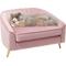 Show in main carousel: Frisco Elevated Curved Dog & Cat Sofa Bed with Removable Cover, Blush Pink slide 3 of 6