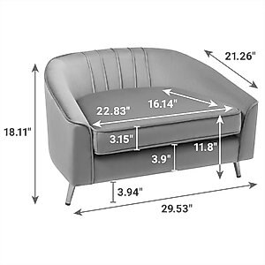 Frisco Elevated Curved Dog & Cat Sofa Bed with Removable Cover, Olive Green