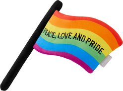 Frisco Pride Flag Flat Squeaky Dog Toy
