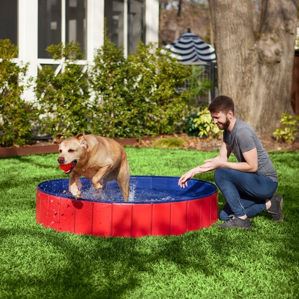 Frisco Outdoor Dog Swimming Pool, Red, XX-Large slide 1 of 4
